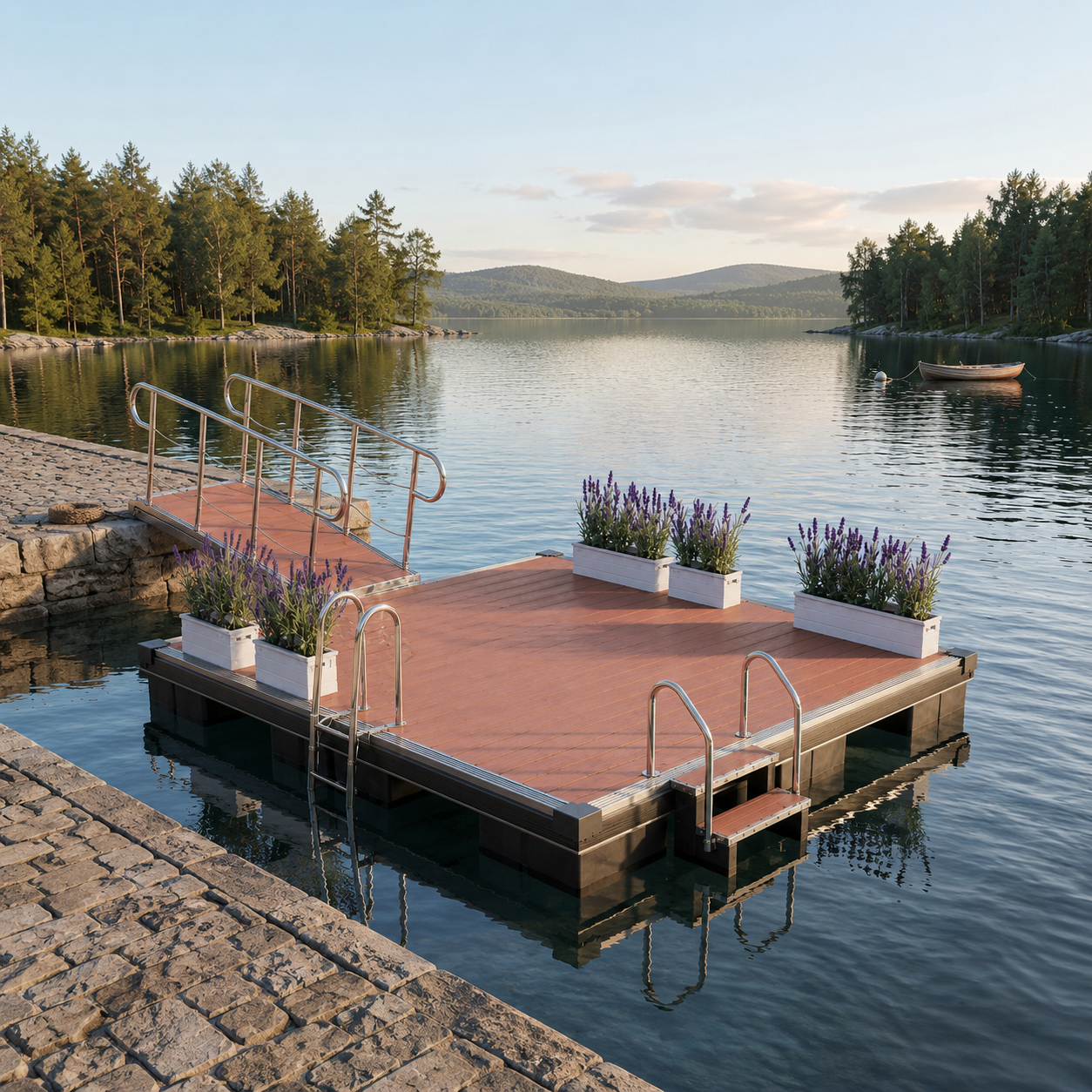 Floating Dock For Pond