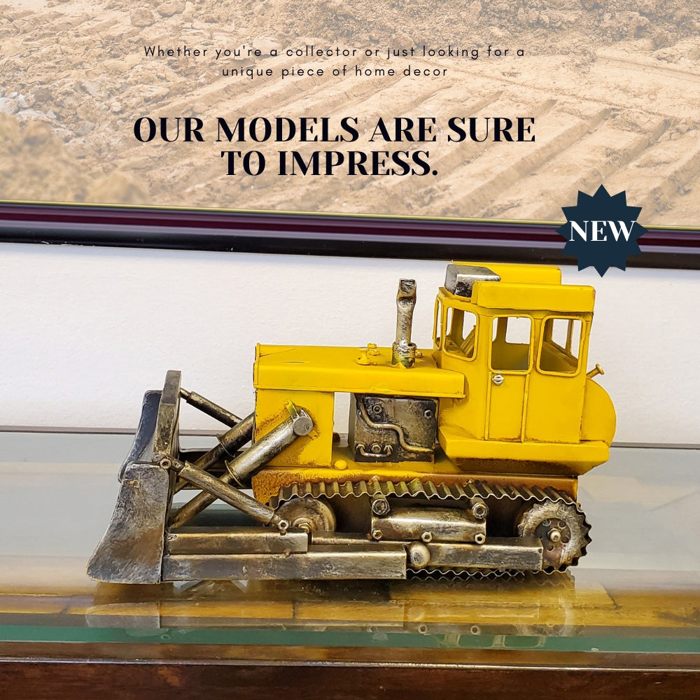Metal Handmade Bulldozer Model