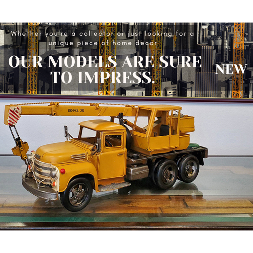 Metal Handmade Crane Truck Model