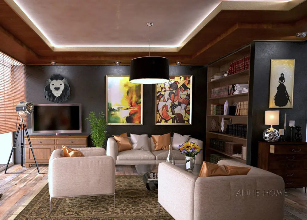 Anne Home - Origami Lion Head Wall Decoration