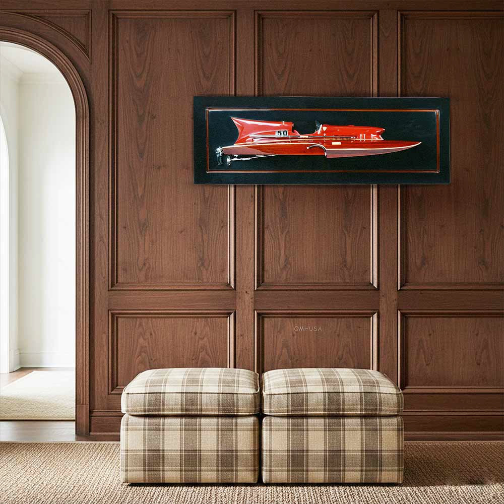 Ferrari Hydroplane Half-Hull 39 Inches L