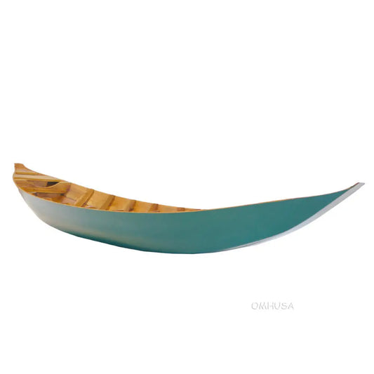 South East Asia Sampan Boat Teal Bottom Thuyen Ba La Tam Ban