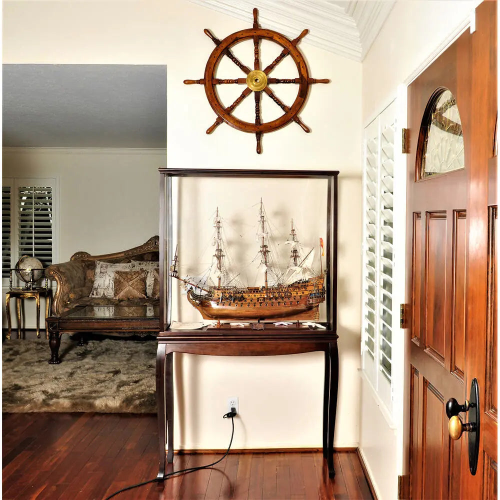 Floor Display Case- Classic Light Brown