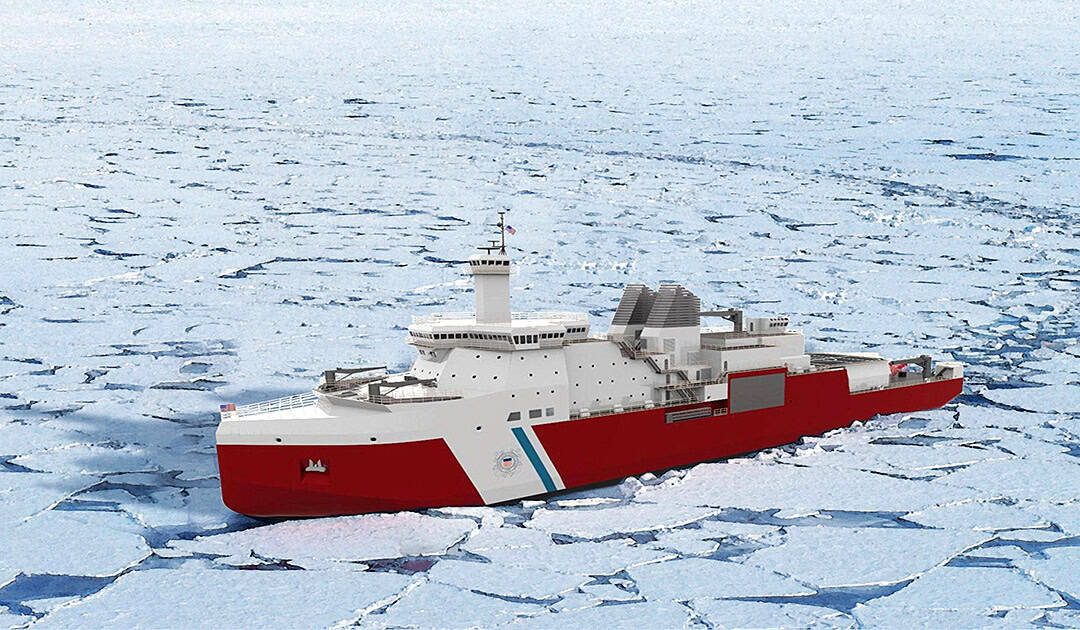 USCGC Polar Star (WAGB-10) 36 Inches Ship Model