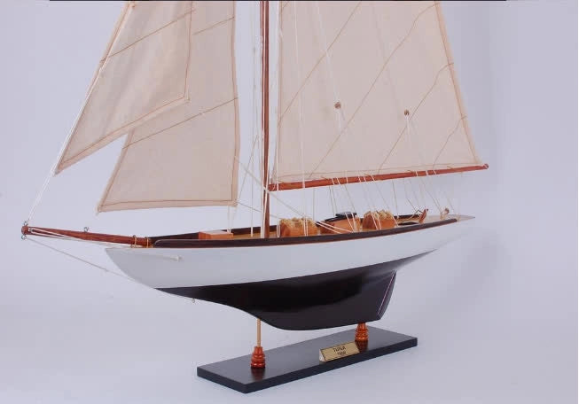 Tuiga Painted XLarge Sailboat Schooner Yacht Model