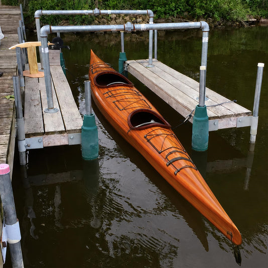 Kayak biplace en bois 19 pieds