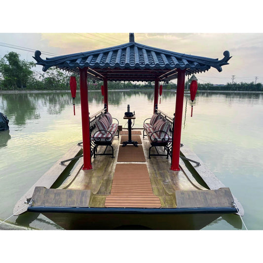 K240 - Composite gazebo houseboat with roof