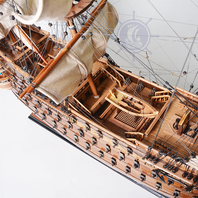 ROYAL LOUIS INLAY HULL | Museum-quality | Fully Assembled Wooden Ship Model