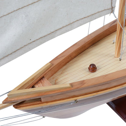 Old Modern Handicrafts America Sailboat Model - Collectible Wooden Scale Model - Small - Made from Premium Wood - 33.0L x 5.5W x 28.0H Inches
