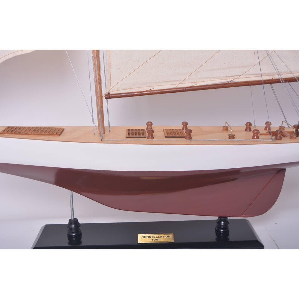 Constellation Painted Large Sailboat Schooner Yacht Model