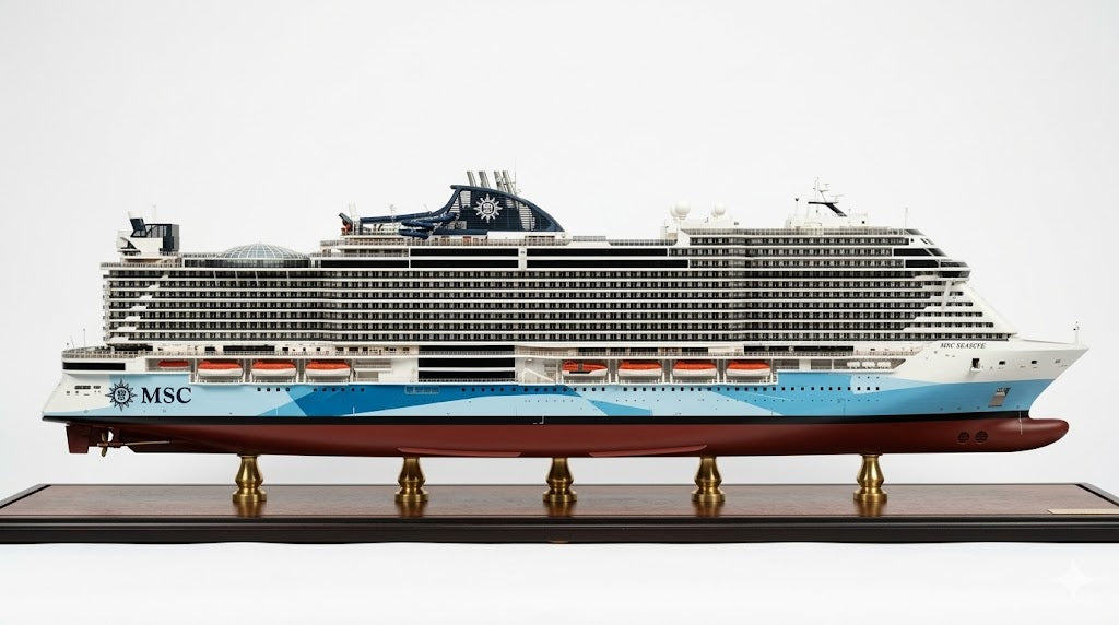 Italian MSC Seascape (Seaside EVO-Class) Cruise Ship 36 Inches Model