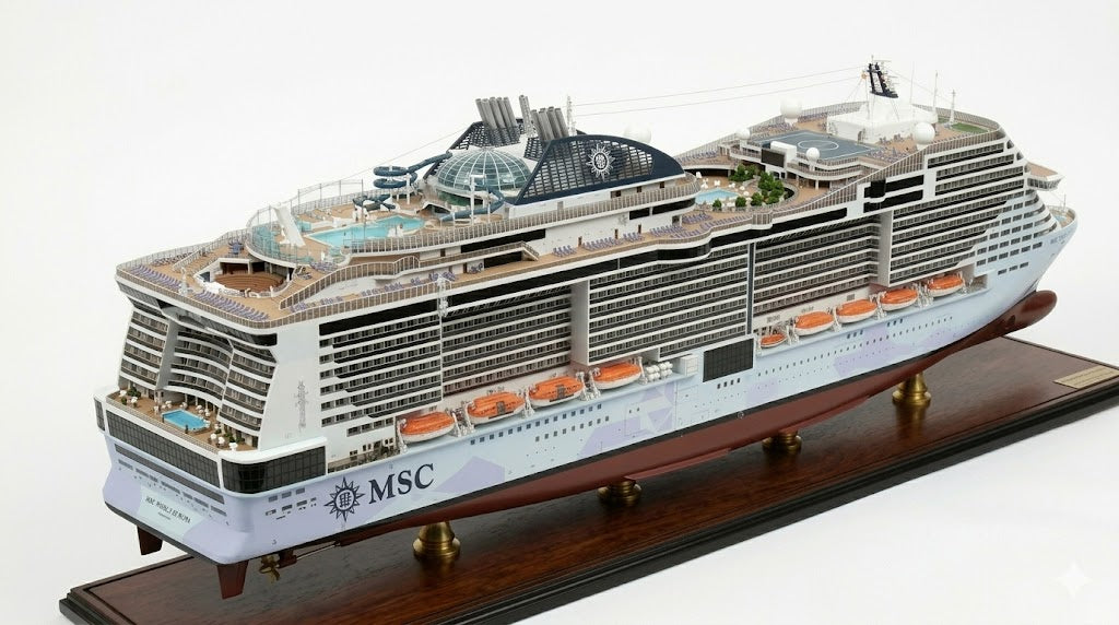 Italian MSC Meraviglia Cruise Ship 36 Inches Model