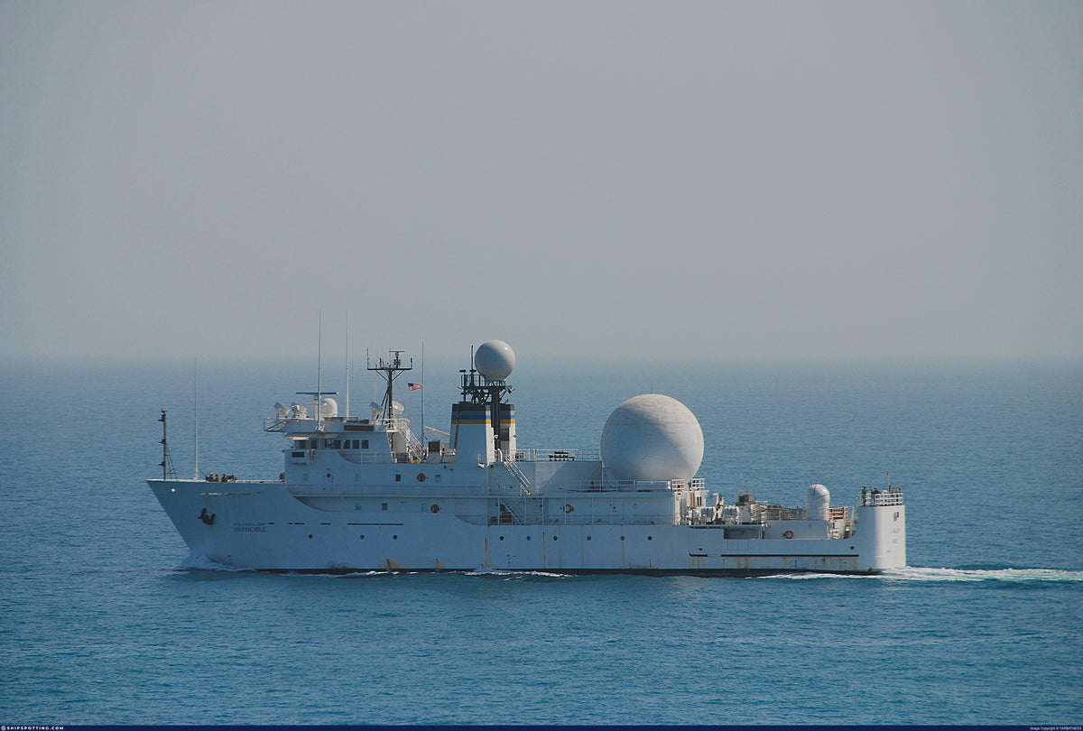 USNS Invincible (T-AGM-24) 30 Inches Ship Model
