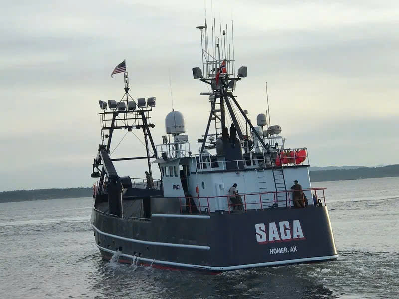 F/V Saga 30 inches fishing boat model