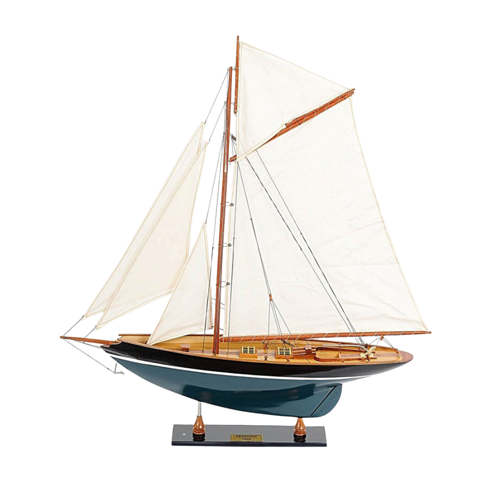 Pen Duick Painted Large Sailboat Schooner Yacht Model