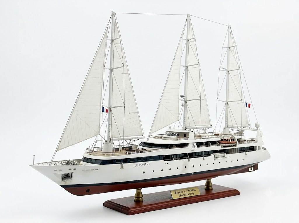 French Le Ponant (Ponant Fleet) 36 Inches Ship Model