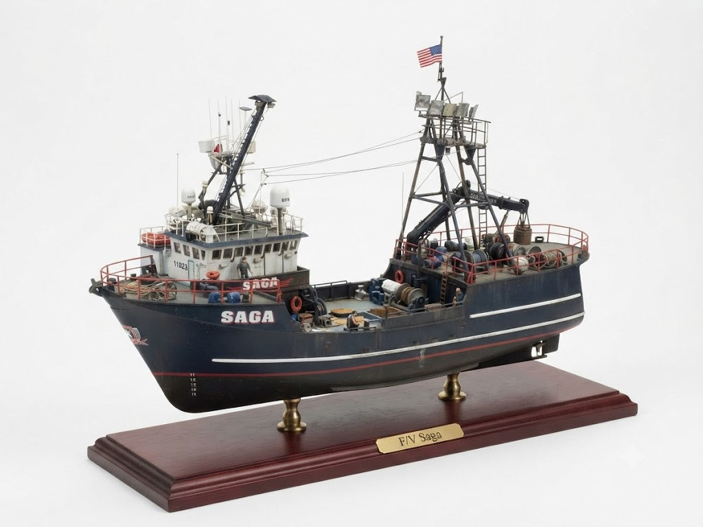 F/V Saga 30 inches fishing boat model