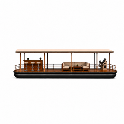 Captain Heritage 23ft Luxury Floating Lounge Pontoon