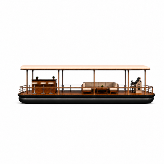 Captain Heritage 23ft Luxury Floating Lounge Pontoon