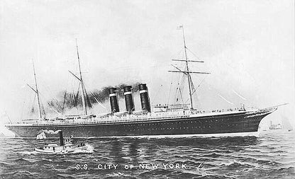 SS City of New York Ocean Liner 30 inches boat model