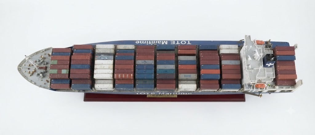Perla del Caribe 30 inches Container Ship Model