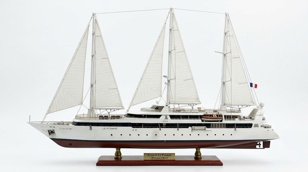 French Le Ponant (Ponant Fleet) 36 Inches Ship Model