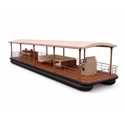 Captain Heritage 23ft Luxury Floating Lounge Pontoon