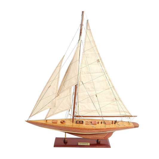 Enterprise Sailboat Schooner Yacht Model