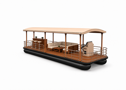 Captain Heritage 19ft Luxury Floating Lounge Pontoon