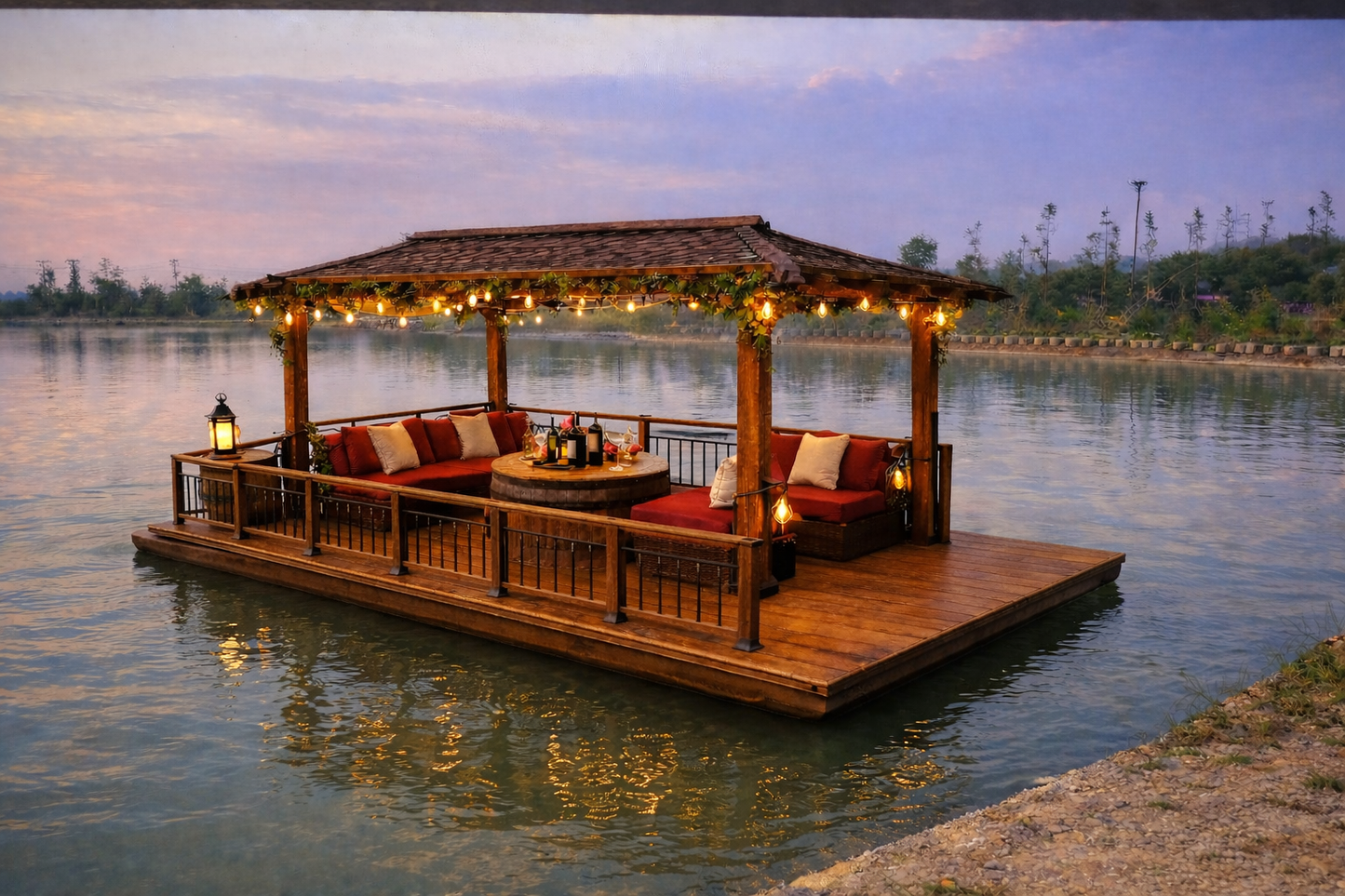 Rectangular Floating Lounge