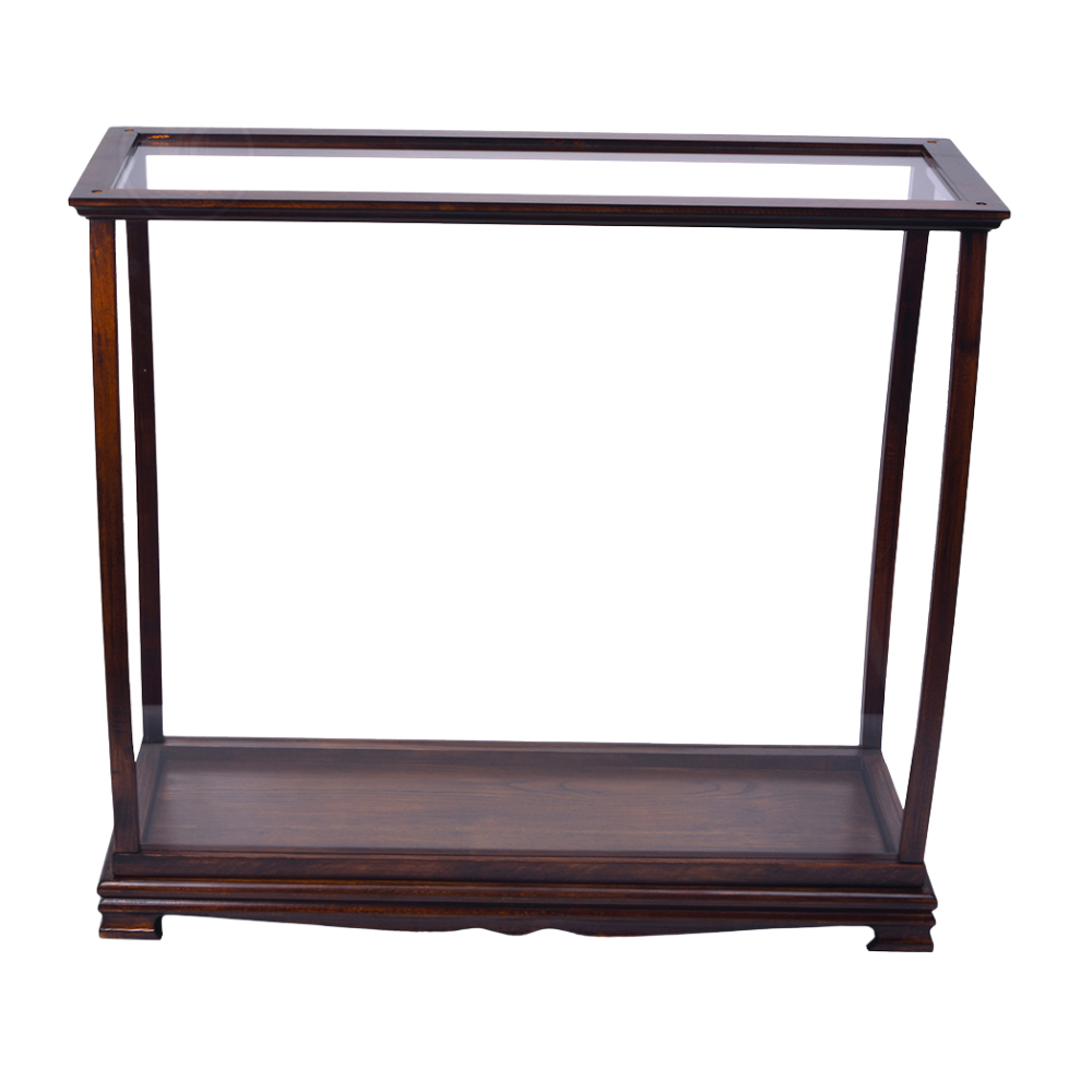 Display Case for Midsize Tall Ship Classic Brown