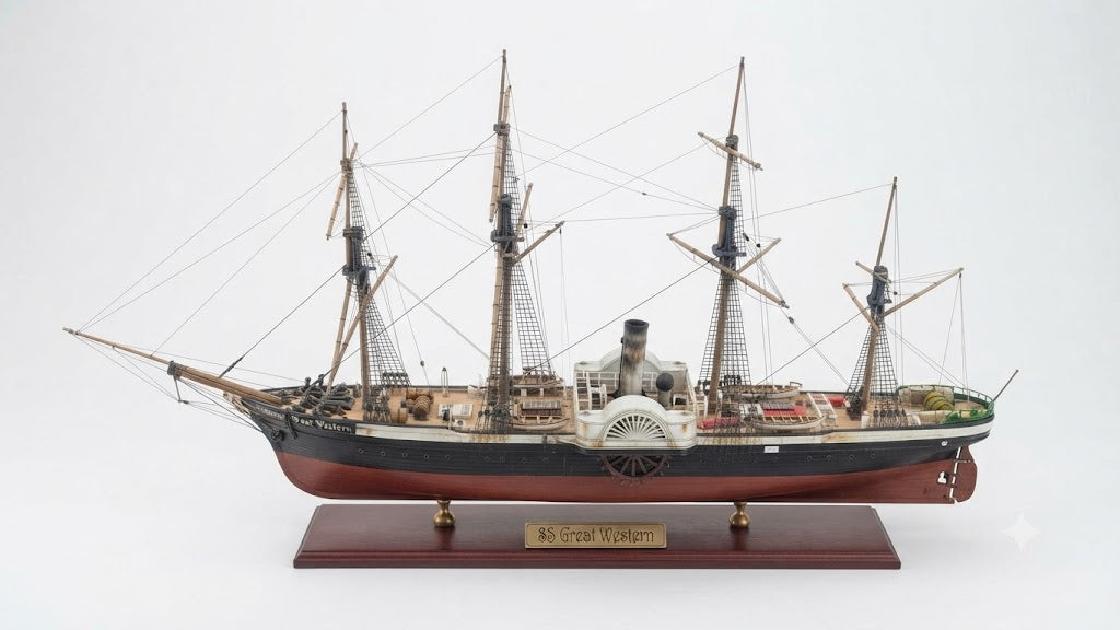 SS Great Western Steamship 30 inches boat model