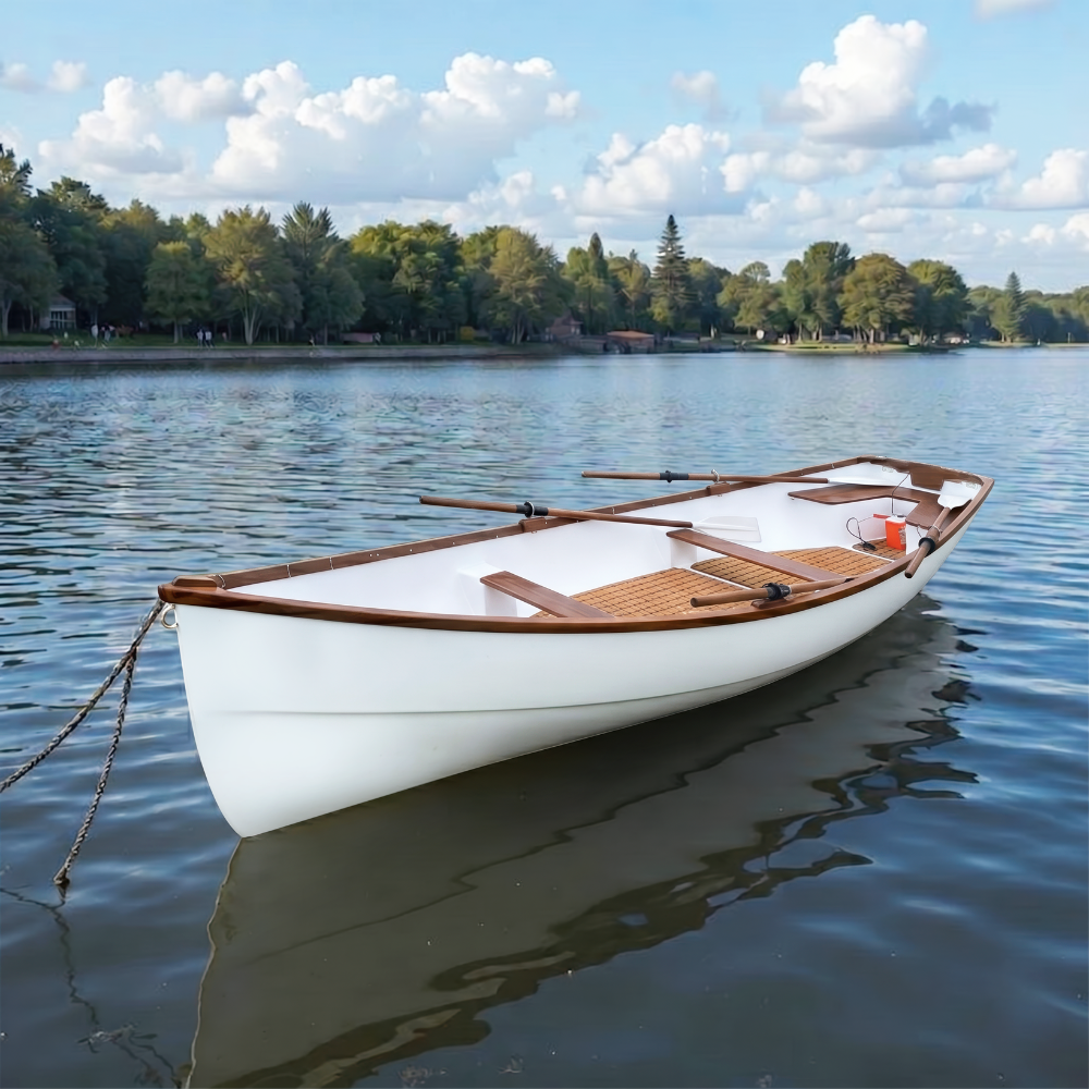 17ft Composite Whitehall Dinghy | Teak Accents & Classic Design