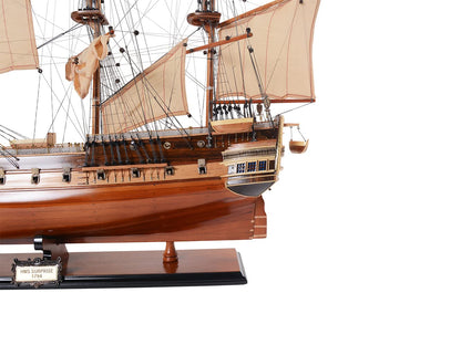Old Modern Handicrafts HMS Surprise Replica Fully Assembled Model Ship - Museum Quality Ship Model for Home & Office Decoration - 37.0L x 12.0W x 31.0H Inches