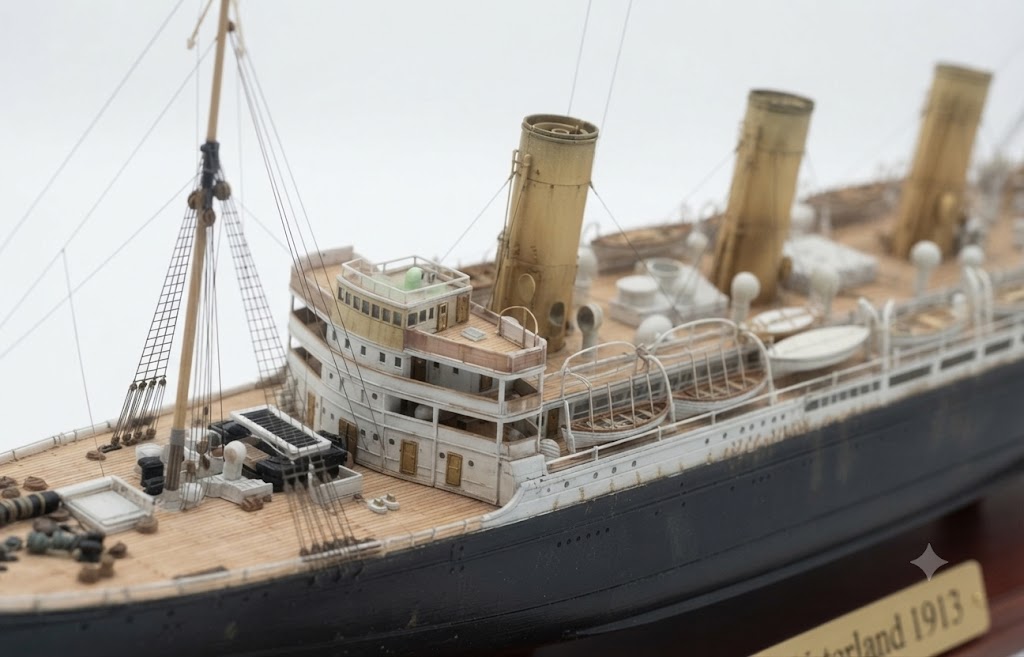 SS Vaterland (1913) Ocean Liner 36 inches boat model