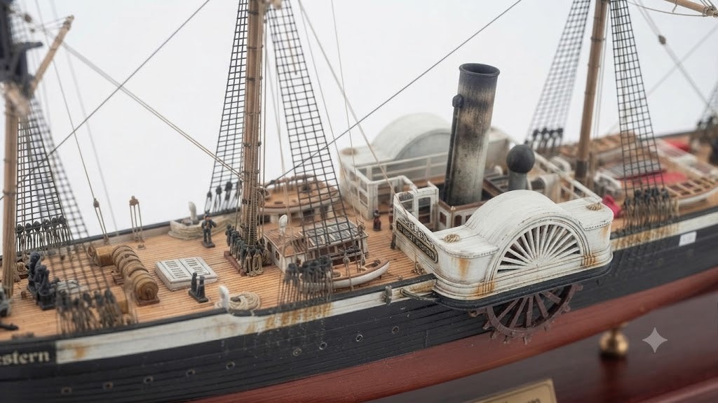 SS Great Western Steamship 30 inches boat model