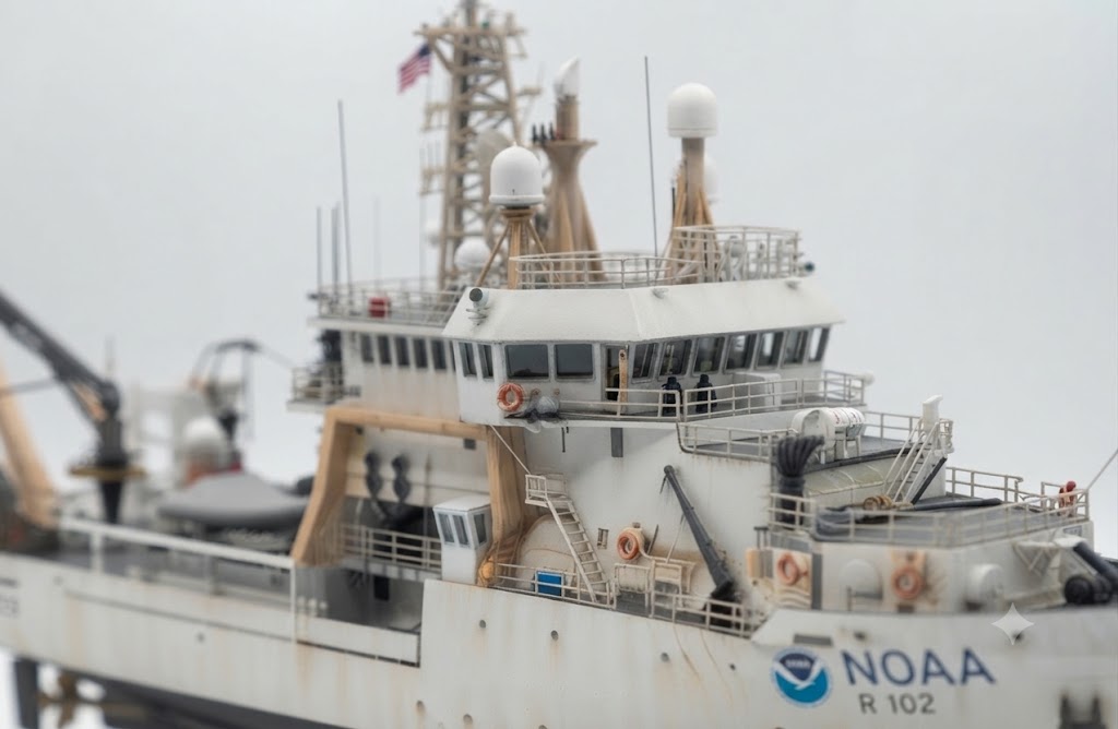 NOAA Ship Pisces (R 102) 30 Inches Ship Model