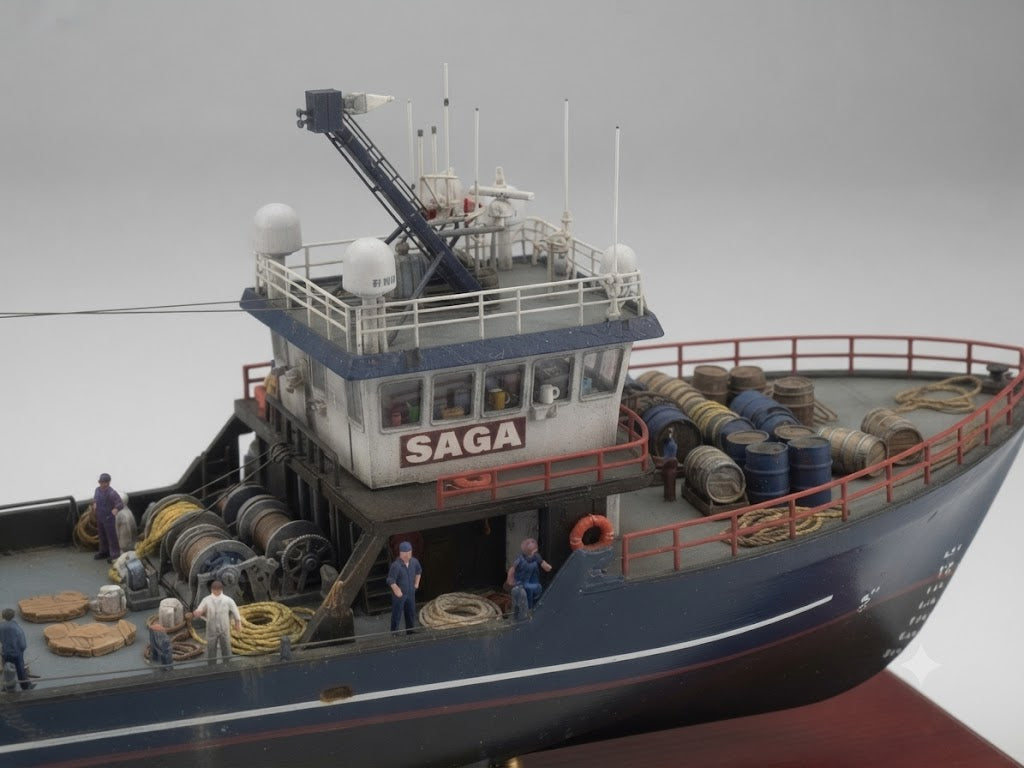 F/V Saga 30 inches fishing boat model