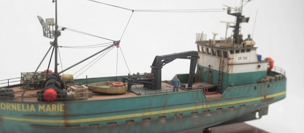 F/V Cornelia Mar 30 inches fishing boat model