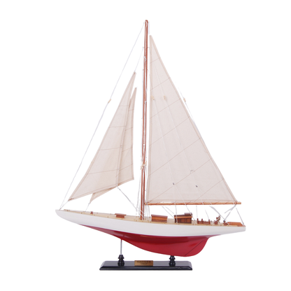 Ranger Painted Medium Sailboat Schooner Yacht Model 24 Inches Long