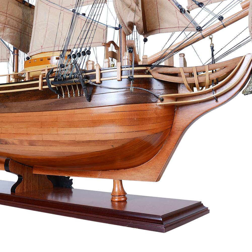 Old Modern Handicrafts New HMS Bounty Ship Model - Museum Quality Fully Assembled Model Ship for Home & Offics - 37.0L x 10.0W x 30.0H Inches