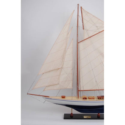 Defender Painted Large Sailboat Schooner Yacht Model