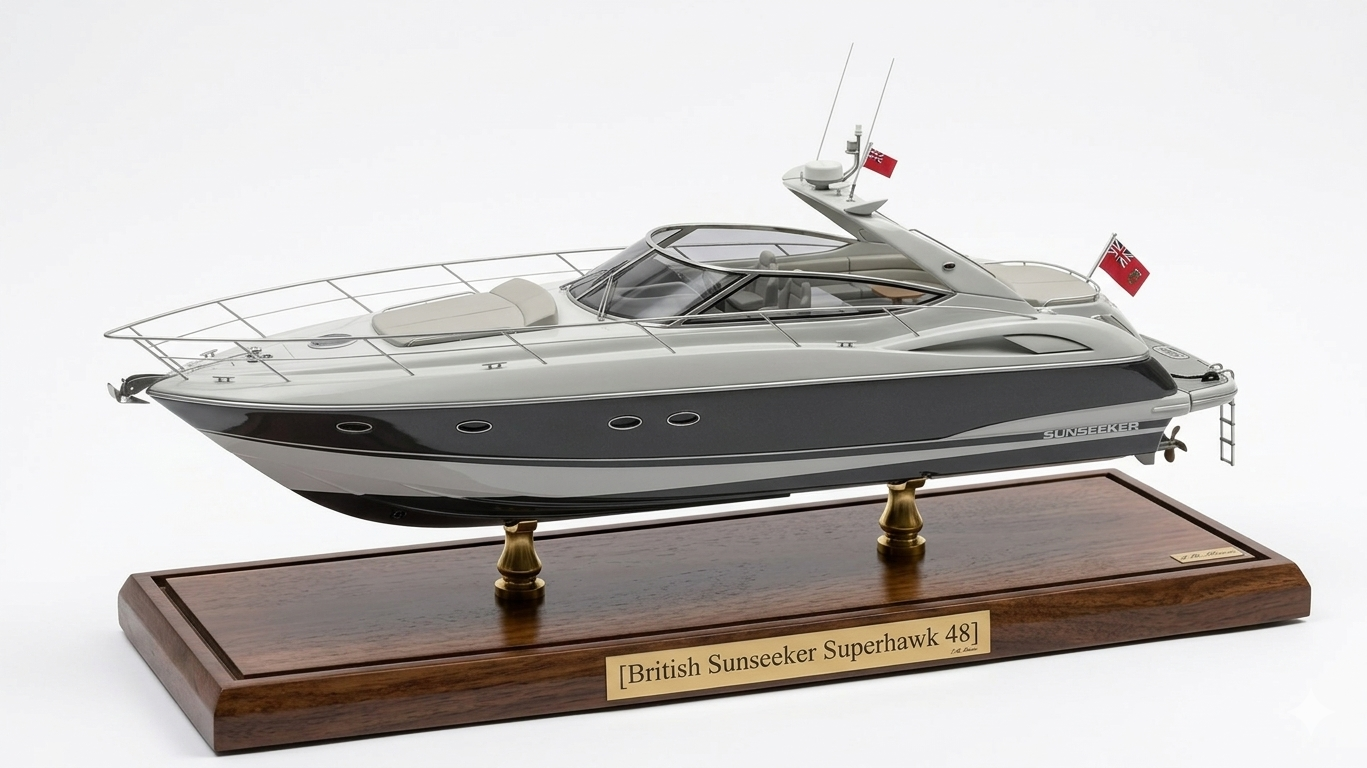 British Sunseeker Superhawk 48 (Superhawk Series) 36 Inches Ship Model