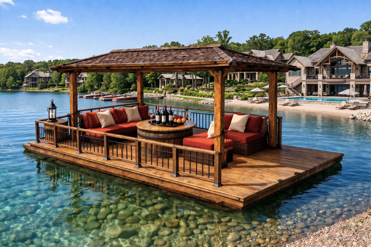 Rectangular Floating Lounge