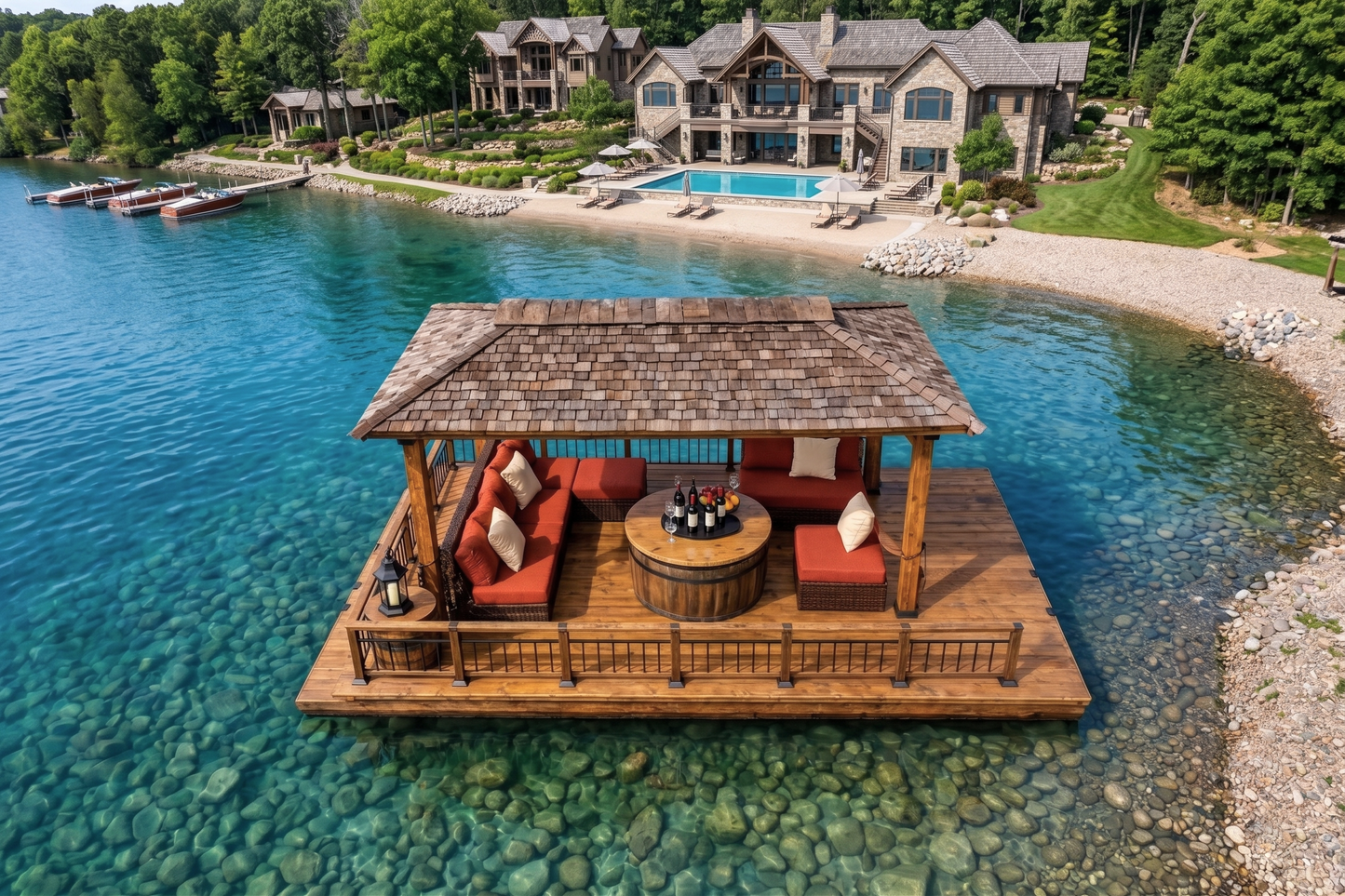 Rectangular Floating Lounge