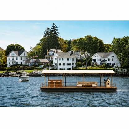 Captain Heritage 23ft Luxury Floating Lounge Pontoon