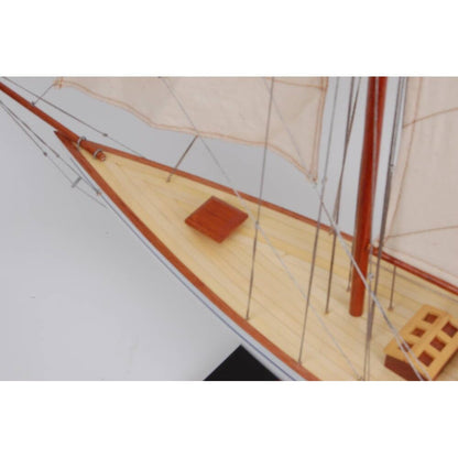 Defender Painted Large Sailboat Schooner Yacht Model
