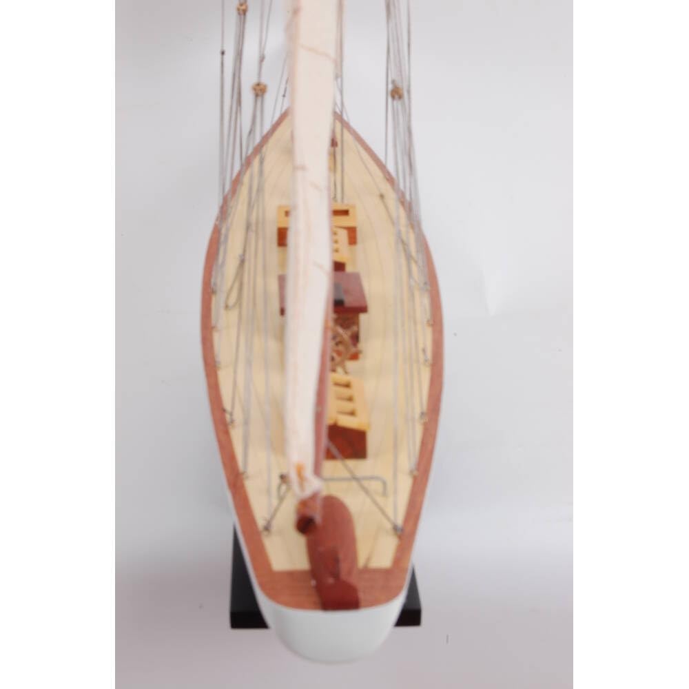Defender Painted Large Sailboat Schooner Yacht Model