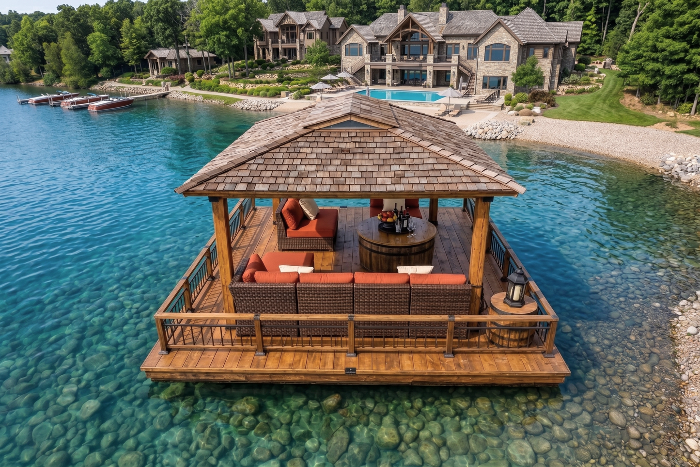 Rectangular Floating Lounge