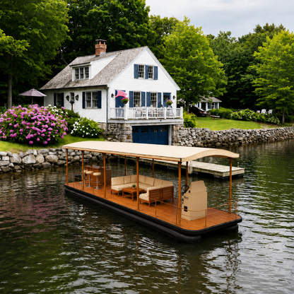 Captain Heritage 23ft Luxury Floating Lounge Pontoon
